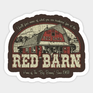 The Red Barn 1961 Sticker